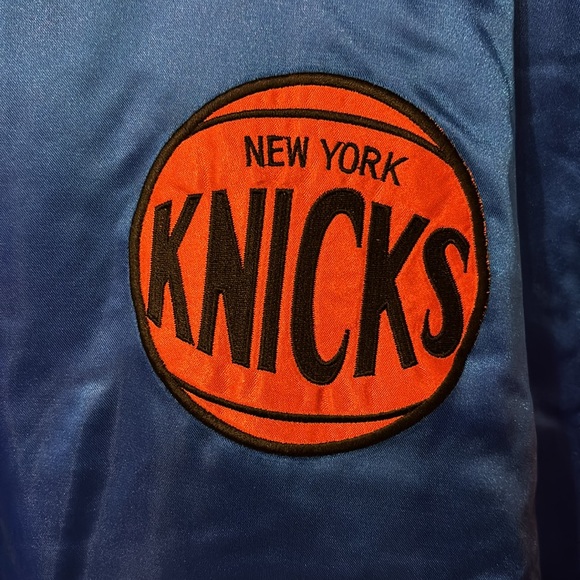 Men's New York Knicks Performance Jacket - Blue and Orange - Picture 6 of 11